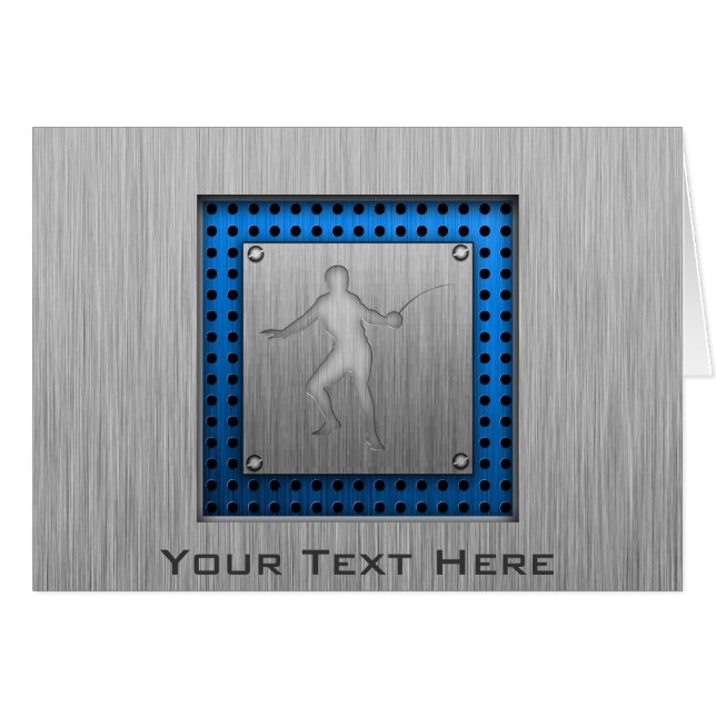 Clôture en métal brossé (Devant horizontal)