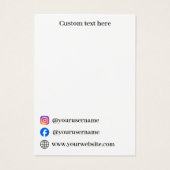 Clou brun simple et élégant oreille Carte d'affich (Dos)