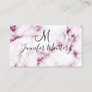 clou de marbre rose chic Salon carte de visite