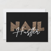 Clou Hustler Leopard Animal Invitation Carte (Devant)