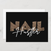 Clou Hustler Leopard Animal Invitation Carte (Devant / Derrière)