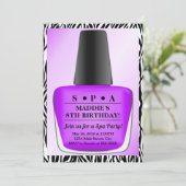 Clou polonais Anniversaire Invitation Purple Clou  (Debout devant)