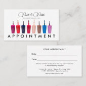 Clou Polonais Couleur Ensemble Clou Salon Carte de (Devant / Derrière)