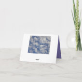 Cloud #8 Carte de voeux pliée (Dos)