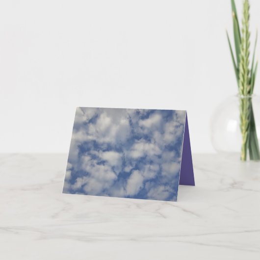 Cloud #8 Carte de voeux pliée (Devant)