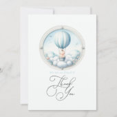 Cloud 9-Baby shower Bedankkaart (Voorkant)