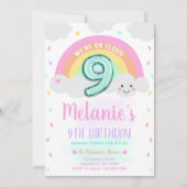 Cloud 9 Birthday Invitation Kaart (Voorkant)