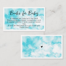 Cloud 9 Blue Waterverf boeken voor Baby shower
