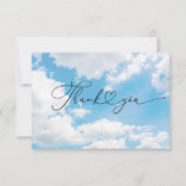 Cloud 9 Bruiloft Dank u kaart (Voorkant)