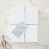 Cloud 9 Dreamy Pastel Blue Vrijgezellenfeest Dank Cadeaulabel (Met Touw)