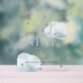 Cloud 9 Gold Stars Aquarelle Baby shower Bienvenue (Neutre)