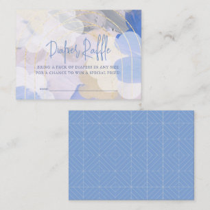 Cloud 9 Gouache Baby shower Luier Raffle Informatiekaartje