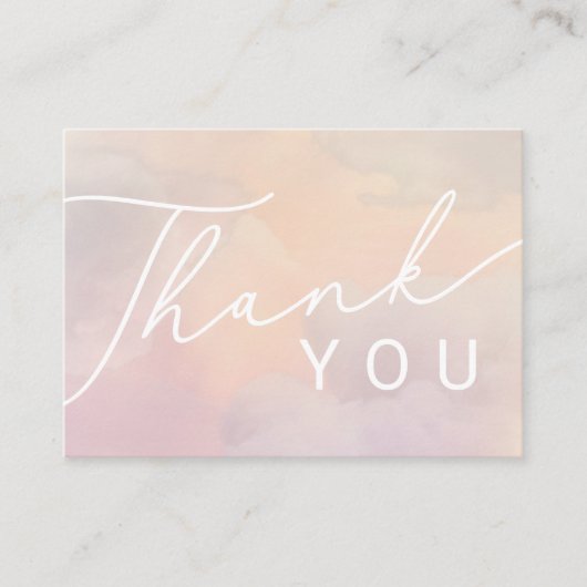 Cloud 9 Heure Carte de remerciements (Devant)