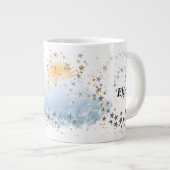 Cloud 9 met Sun reuze koffie-mok Extra Grote Beker (Voorkant rechts)