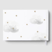 Cloud 9/Nine Grey Clouds Baby shower Gastenboek (Achterkant)