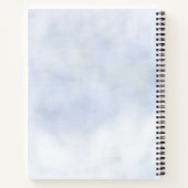 Cloud 9 Pastel Blauw Chic Vrijgezellenfeest Recept Notitieboek (Achterkant)