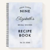 Cloud 9 Pastel Blue Sky Fête des mariées Livre de  (Devant)