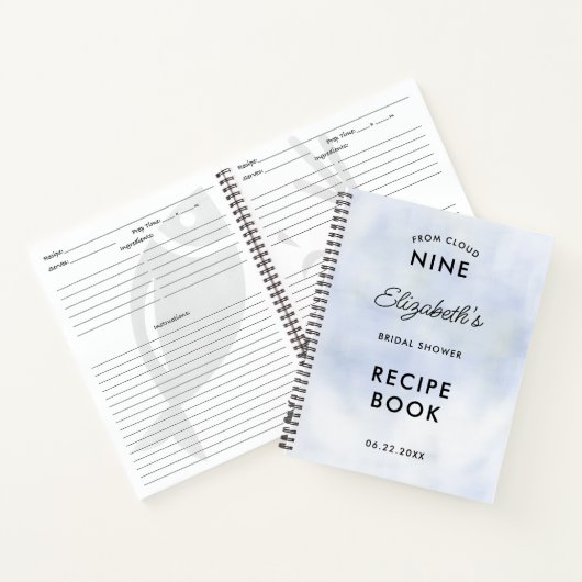 Cloud 9 Pastel Blue Sky Fête des mariées Livre de  (Intérieur)