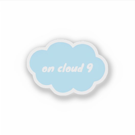 Cloud 9 sticker (Voorkant)