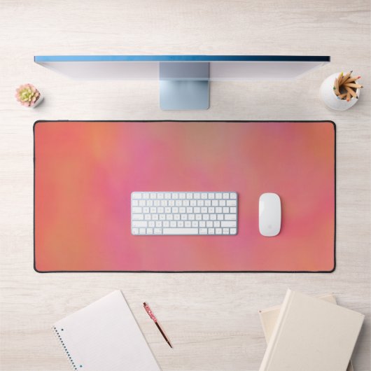 Cloud à marbre rose et orange abstrait (Bureau 1)