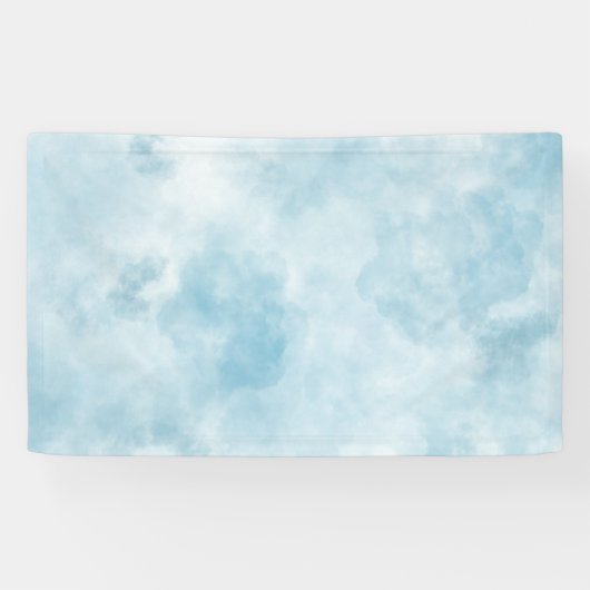 Cloud Achtergrond - Hoofd in de CLOUDS Spandoek (Horizontaal)