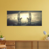 Cloud Angels verpakt canvas Afdruk (Insitu (Woonkamer))