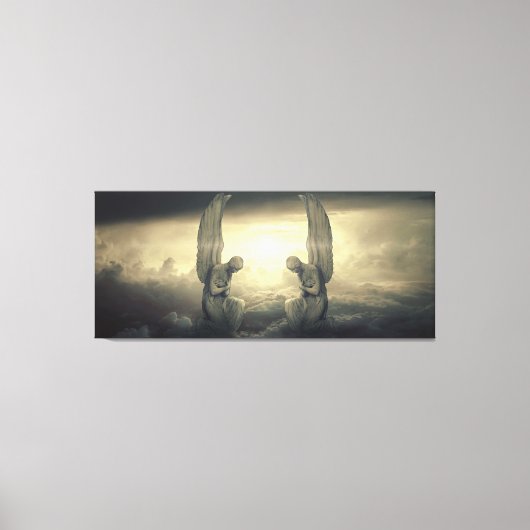 Cloud Angels verpakt canvas Afdruk (Voorkant)