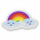 Cloud arc-en-ciel mignon - Sticker Kawaii (Devant)