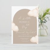 Cloud Baby Shower Invitation - Customizable (Debout devant)