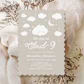 Cloud Baby shower Kaart