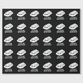 Cloud Backup Funny Computer Weather Pun Dark BG Cadeaupapier (Vlak)