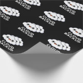 Cloud Backup Funny Computer Weather Pun Dark BG Cadeaupapier (Hoek)