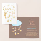 Cloud Beads Stars Mobile Baby shower Invitation (Affichage)