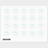 Cloud birthday stickers (Vel)