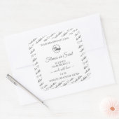 Cloud blanc et gris Étiquette de produits avec log (Enveloppe)