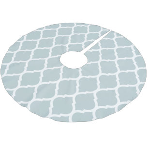Cloud Blue Marokkaanse Quatrefoil Kerstboom Rok