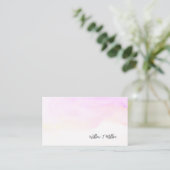 Cloud Blue Watercolor Cartes de visite antiques (Debout devant)