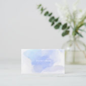 Cloud Blue Watercolor Cartes de visite antiques (Debout devant)