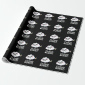 Cloud Burst Funny Cloud Fart Pun Dark BG Cadeaupapier (Uitgerold)