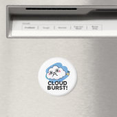 Cloud Burst Funny Cloud Fart Pun Magneet (Insitu (Vaatwasser))