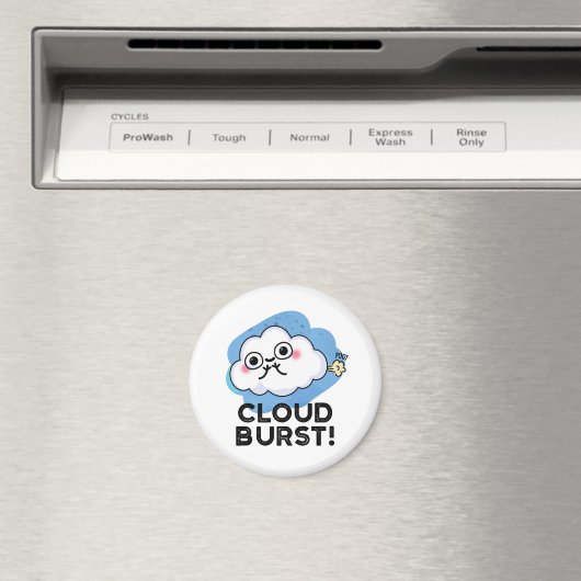 Cloud Burst Funny Cloud Fart Pun Magneet (Insitu (Vaatwasser))
