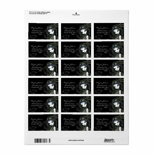 "Cloud Burst" Steampunk Aviatrix Fairy Labels (Full Sheet)