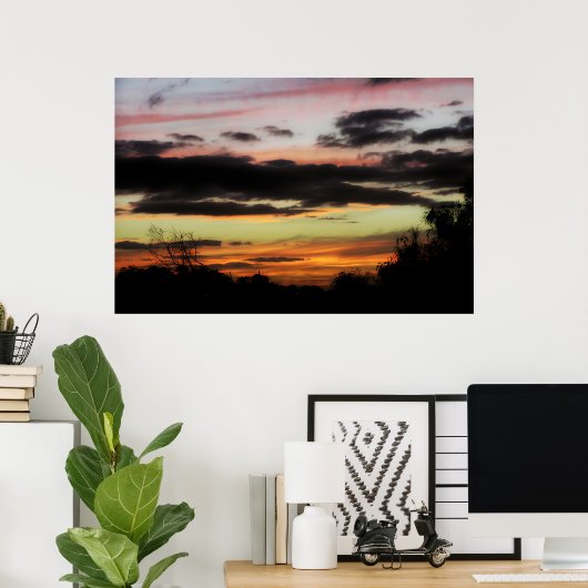 Cloud Colors Poster (Thuiskantoor)