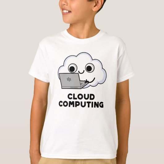 Cloud Computing Funny Computer Weather Pun T-shirt (Voorkant)