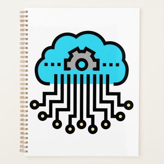Cloud Computing Network Circuit Gear Tech Planner (Voorkant)