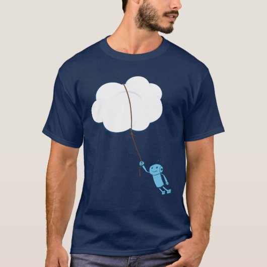 Cloud Computing (wanneer robots dromen) T-shirt (Voorkant)