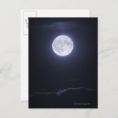Cloud Covering Full Moon Briefkaart (Voorkant / Achterkant)