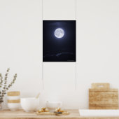 Cloud Covering Full Moon Poster (Keuken)