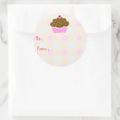 Cloud Cupcake Gift Label Sticker (Tas)