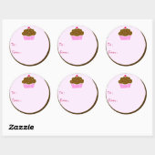 Cloud Cupcake Gift Label Sticker (Vel)